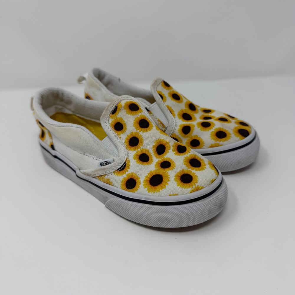 Vans Sunflower Slip On Sneakers Toddler 10